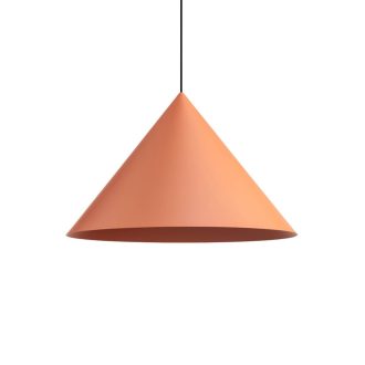 KONOS modern függőlámpa 1xE27, matt vörösesbarna, Ø55 cm, max. 42W