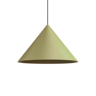 KONOS modern függőlámpa 1xE27, matt olívazöld, Ø55 cm, max. 42W