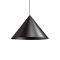 KONOS modern függőlámpa 1xE27, matt fekete, Ø55 cm, max. 42W