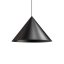 KONOS modern függőlámpa 1xE27, matt fekete, Ø55 cm, max. 42W
