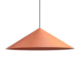KONOS modern függőlámpa 1xE27, matt vörösesbarna, Ø75 cm, max. 42W