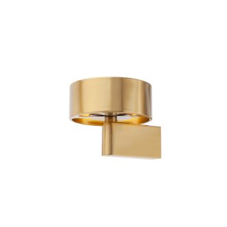 PUNKT modern LED fali lámpa, sárgaréz, 6W, 3000K, 374lm
