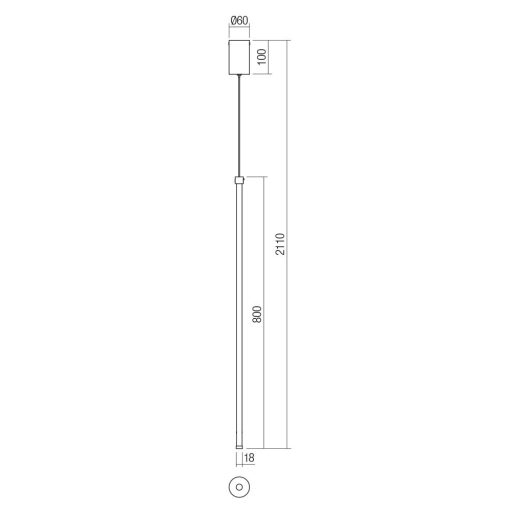 TABOO modern LED függőlámpa, sárgaréz, 11W, 3000K, 798lm