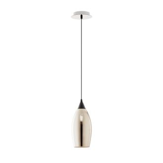 TANNER modern függőlámpa 1xE14, króm/füstszínű
