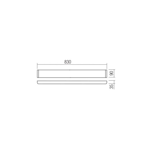 PEPAS modern LED fali lámpa, matt fehér, 30W, 3000K, 2741lm