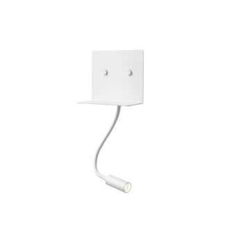 MOKA modern LED fali lámpa, matt fehér, 9W, 3000K, 320lm
