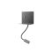 MOKA modern LED fali lámpa, matt fekete, 9W, 3000K, 320lm