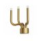 LUXOR modern LED fali lámpa, matt arany, 12W, 3000K, 1063lm, 25 cm