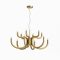 LUXOR modern LED csillár, matt arany, 54W, 3000K, 4605lm