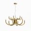 LUXOR modern LED csillár, matt arany, 54W, 3000K, 4605lm