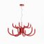 LUXOR modern LED csillár, fényes piros, 54W, 3000K, 4605lm