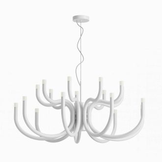 LUXOR modern LED csillár, fényes fehér, 81W, 3000K, 6083lm