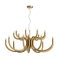 LUXOR modern LED csillár, matt arany, 81W, 3000K, 6083lm