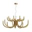LUXOR modern LED csillár, matt arany, 81W, 3000K, 6083lm