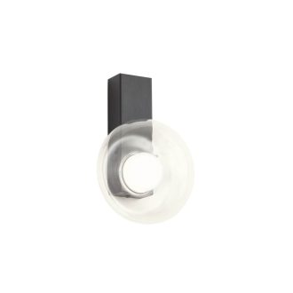 SINCLAIR modern LED fali lámpa, matt fekete, 6.5W, 533lm, H20 cm