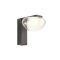 SINCLAIR modern LED fali lámpa, matt fekete, 6.5W, 533lm, H16 cm