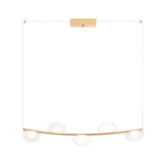 SINCLAIR modern LED függőlámpa, matt arany, 35W, 3000K, 2468lm