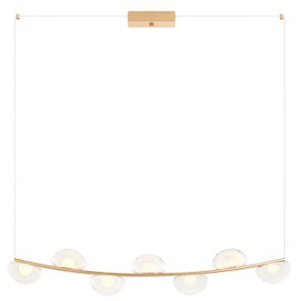 SINCLAIR modern LED függőlámpa, matt arany, 42.7W, 3000K, 3553lm