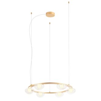 SINCLAIR modern LED függőlámpa, matt arany, 37.2W, 3000K, 3306lm