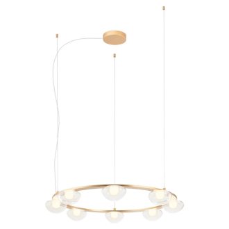 SINCLAIR modern LED függőlámpa, matt arany, 49.6W, 3000K, 4093lm