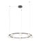 SINCLAIR modern LED függőlámpa, matt fekete, 49.6W, 3000K, 4093lm