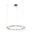 SINCLAIR modern LED függőlámpa, matt fekete, 49.6W, 3000K, 4093lm