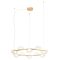 SINCLAIR modern LED függőlámpa, matt arany, 74.4W, 3000K, 5885lm