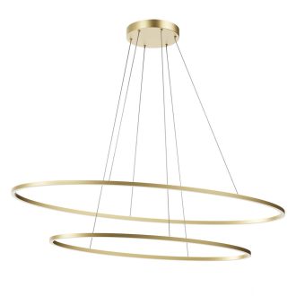 LEO modern LED függőlámpa, bronz, 108W, CCT, 6974lm