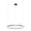 SINCLAIR modern LED függőlámpa, matt fekete, 74.4W, 3000K, 5885lm