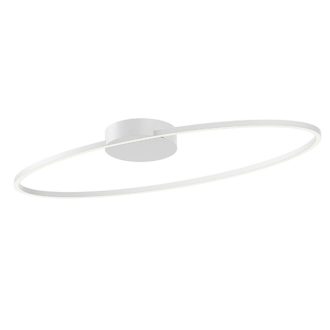 LEO modern LED mennyezeti lámpa, matt fehér, 43W, CCT, 2916lm
