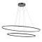 LEO modern LED függőlámpa, matt fekete, 108W, CCT, 6974lm
