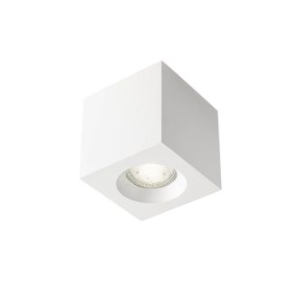 PRATO modern mennyezeti lámpa 1xGU10, matt fehér, max. 35W, szögletes