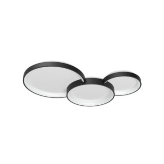 COMBI modern LED mennyezeti lámpa, matt fekete, 72W, CCT, 5898lm