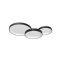 COMBI modern LED mennyezeti lámpa, matt fekete, 72W, CCT, 5898lm