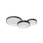 COMBI modern LED mennyezeti lámpa, matt fekete, 72W, CCT, 5898lm