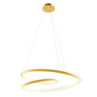 STORM modern LED függőlámpa, matt arany, 72W, CCT, 5715lm