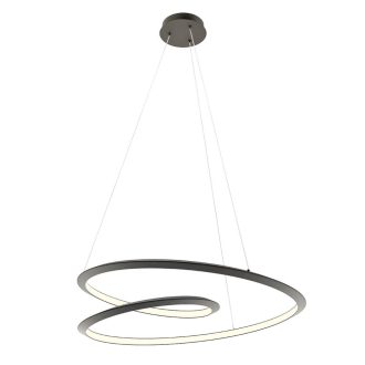 STORM modern LED függőlámpa, matt fekete, 72W, CCT, 5715lm
