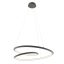 STORM modern LED függőlámpa, matt fekete, 72W, CCT, 5715lm