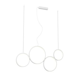 ATHENA modern LED függőlámpa, matt fehér, 40W, CCT, 3330lm