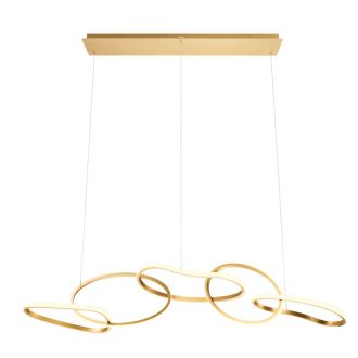 BIAS modern LED függőlámpa, matt arany, 120W, CCT, 9433lm