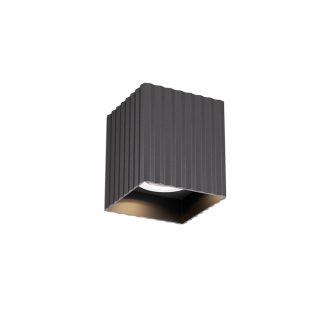DELPHI modern mennyezeti lámpa 1xGU10, matt fekete, H9.1 cm, max. 7W