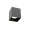 CORINTH modern mennyezeti lámpa 1xGU10, matt fekete, H9.1 cm, max. 7W