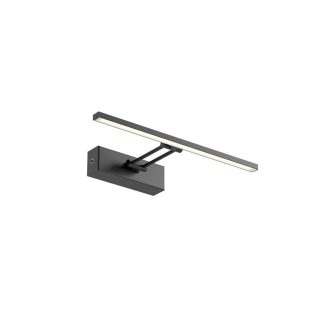 LINEAR modern LED fali lámpa, matt fekete, 8W, 3000K, 582lm