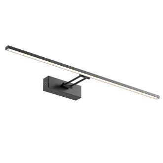 LINEAR modern LED fali lámpa, matt fekete, 16.4W, 3000K, 1162lm