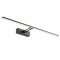 LINEAR modern LED fali lámpa, matt fekete, 16.4W, 3000K, 1162lm