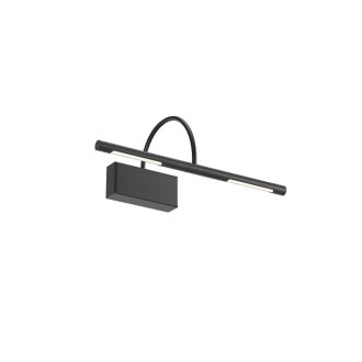KENDO modern LED fali lámpa, matt fekete, 6W, 3000K, 411lm