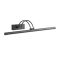 IKON modern LED fali lámpa, matt fekete, 16.4W, 3000K, 1112lm