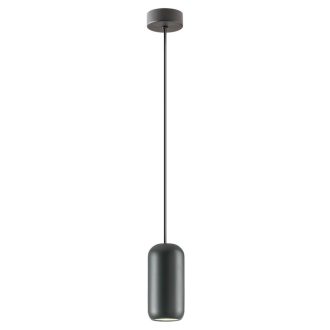 BOOM modern függőlámpa 1xGU10, matt fekete, Ø8 cm, max. 10W