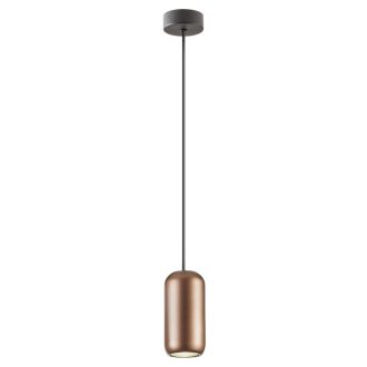 BOOM modern függőlámpa 1xGU10, matt barna, Ø8 cm, max. 10W