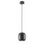 BOOM modern függőlámpa 1xGU10, matt fekete, Ø12 cm, max. 10W